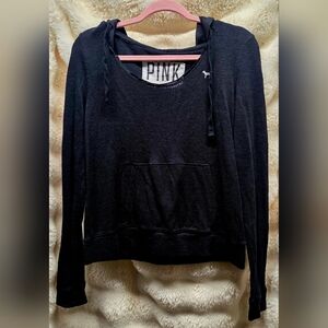 Victoria's Secret PINK Everyday Lounge Pullover Hoodie in black XS